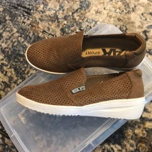 Anne Klein wedge sneakers slip ons
